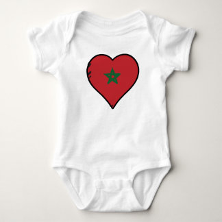 Body Maroc Coeur drapeau marocain