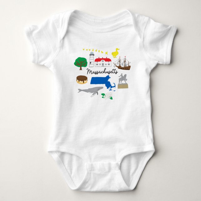 Body Massachusetts Bodysuit bébé (Devant)