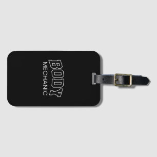 Body Mechanic Funny Athletic Lettering Fitness Gif Luggage Tag