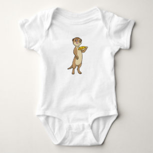 Body Meerkat with pizza