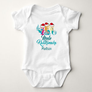Body Mele Kalikimaka Mermaid Cute Beach Noël
