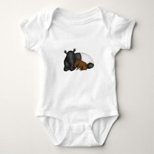 Body Mère et bébé tapir bébé bodysuit une pièce