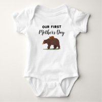 Mère Mama Baby Bear 1ère Fête des Mères