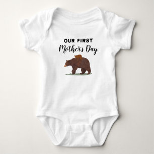 Body Mère Mama Baby Bear 1ère Fête des Mères