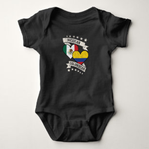 Body Mexique Colombie drapeaux cardiaques Mexique Colom