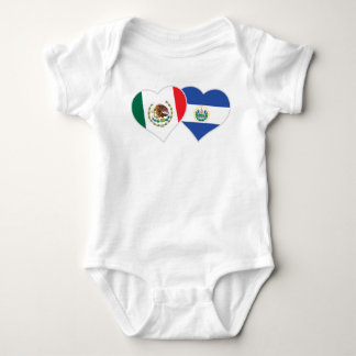 Body Mexique Salvador Drapeau Coeur Mexique El Salvador