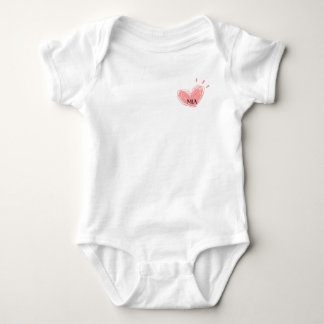 Body Mia Heart Baby Bodysuit