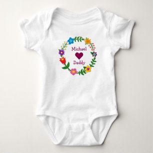 Body Michael Hearts Papa Fleurs Élégantes Personnaliser