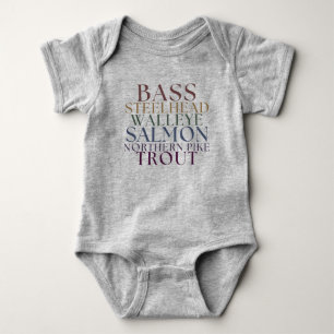 Body Michigan Pêche Famille assortie T-shirt bébé