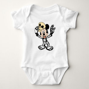 Body Mickey en costume de squelette d'Halloween