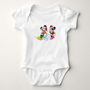 Body Mickey & Minnie With Snowflake