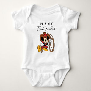 Body Mickey Mouse Anniversaire de Cowboy Rodeo