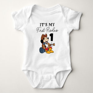 Body Mickey Mouse Anniversaire de rodéo de cow-boy
