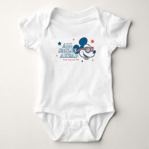 Body Mickey Mouse patriotique tout sourires devant