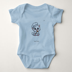 Body Mignon Chibi Petit Chat Chef Personnalisé