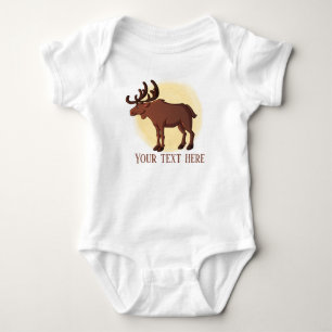 Body mignon moose unisexe ajouter du texte