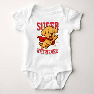 Body Mignon Super-héros Retriever doré Unisexe Homme Fe