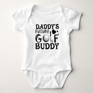 Body mignon unisex Daddy's petit pote de golf art mot