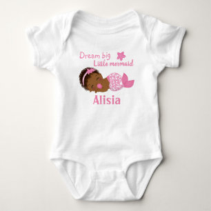Body Mignonne Africaine Américaine Baby Girl Mermaid Bo