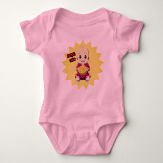 Body Mignonne bébé en tenue de footballeur