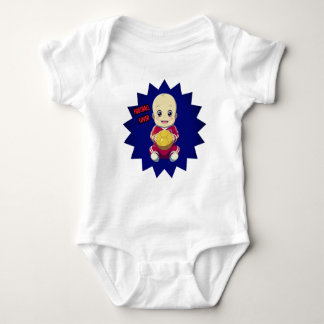 Body Mignonne bébé en tenue de footballeur
