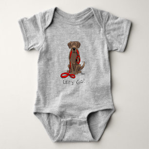 Body Mignonne Chien - Allons-y ! Récupérateur de chocol