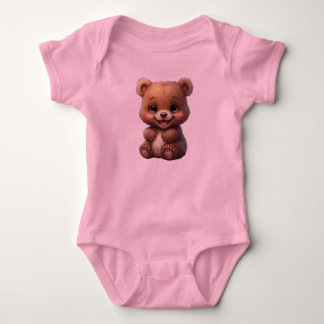 Body Mignonne petite tenue d'ours pour fille