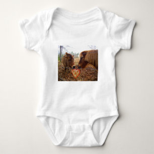 Body Miniature Donkey & Horse Valentine Heart