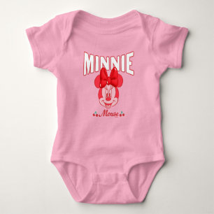 Body Minnie Mouse Retro Sourire Cerise