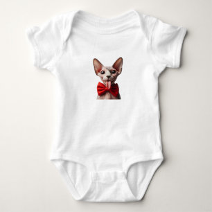 Body Mischievous Sphynx Cat Sticking Out Tongue with Re