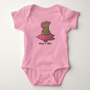 Body Mlle T-Rex Bodysuit Tutu de dinosaure de bébé