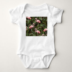 Body Modèle de flamingo tropical : Feuilles Vintages