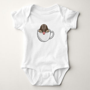 Body Mole avec la coupe de café