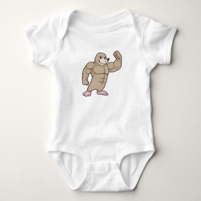 Body Mole comme Bodybuilder avec de grands Muscles (Devant)