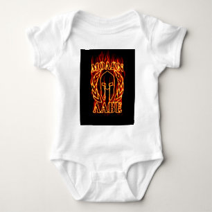 Body Molon Labe Laurels guerrier spartiate en feu