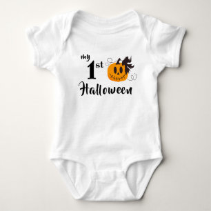 Body Mon 1er Halloween Cute Citrouille Jack-o'-lantern