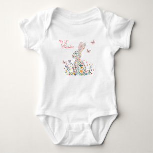 Body Mon 1er lapin de Pâques Floral