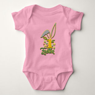 Body Mon 1er Pâques Baby Unisex Bodysuit rose - Pâques