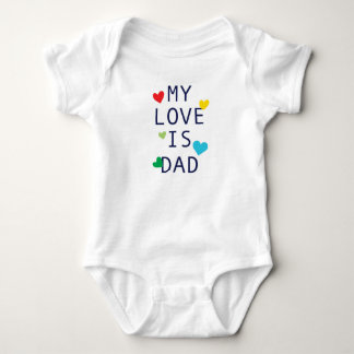 Body Mon amour est papa" Bébé Bodysuit