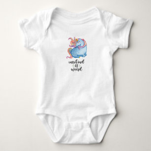 Body Mon genre de licorne Bleue bizarre