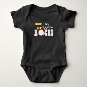 Body "Mon grand-père Rocks !" avec ensemble à tambour