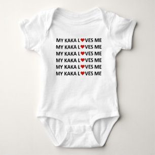 Body MON KAKA M'AIME - COEUR ROUGE Bébé