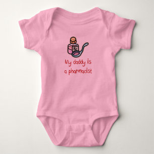 Body Mon papa est un T-shirt de bébé de pharmacien