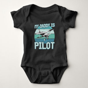 Body Mon papa/T-shirt pilote