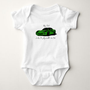 Body Mon père aime jouer avec Corvettes C6 Green