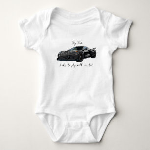 Body Mon père aime jouer avec Corvettes C8 Grey