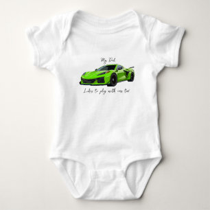 Body Mon père aime jouer avec Corvettes C8 Lime Green