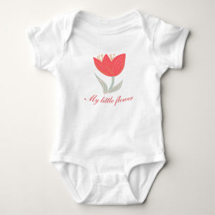 Body Mon petit tulipe de fleurs