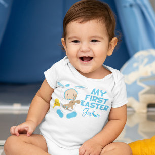 Body Mon premier bébé de Pâques Garçon bleu