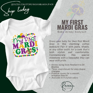 Body Mon premier bébé Mardi Gras bodysuit pour nouveau-